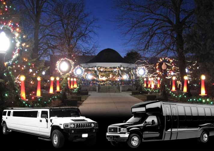 christmas lights tour limo